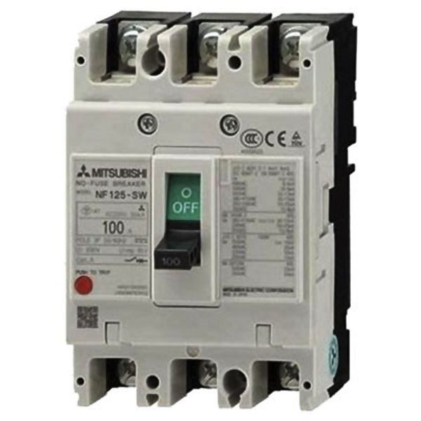 NF125-SVF 3P 100A New Mitsubishi No-Fuse Breaker Fstyle NF-S Series